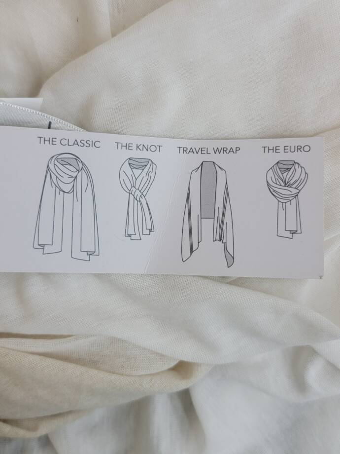 Jenni On Repeat Jersey Ombre Wrap Scarf Women's One Size Neutral