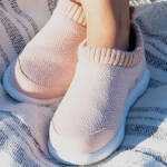 isotoner Microterry Lined Knit Zenz Sock Bootie Women's 10 Evening Sands Slip On