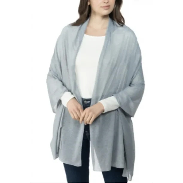 Jenni on Repeat Jersey Wrap Scarf Women's One Size Heather Grey