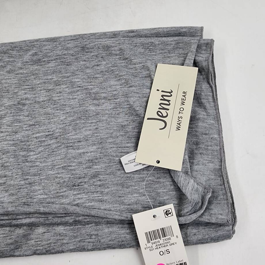 Jenni on Repeat Jersey Wrap Scarf Women's One Size Heather Grey
