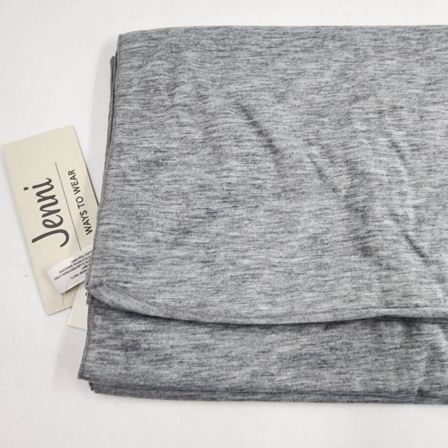 Jenni on Repeat Jersey Wrap Scarf Women's One Size Heather Grey