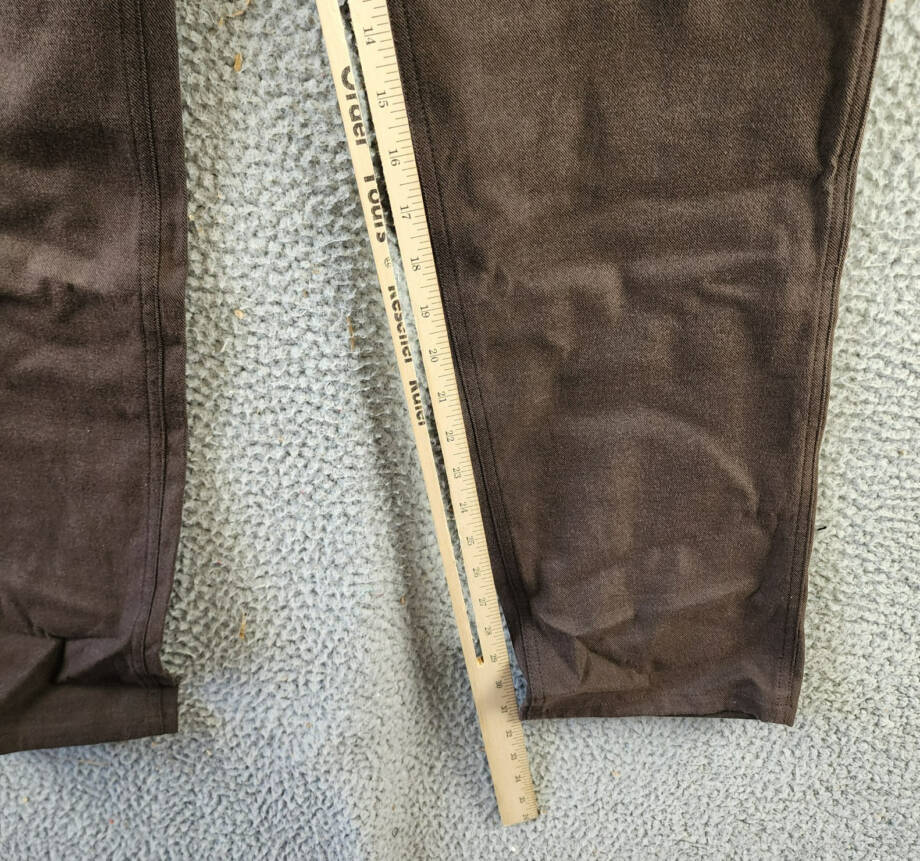 Theory Carpenter Pants Men's 33 Hickory Melange Side Pockets Button Zip Closure