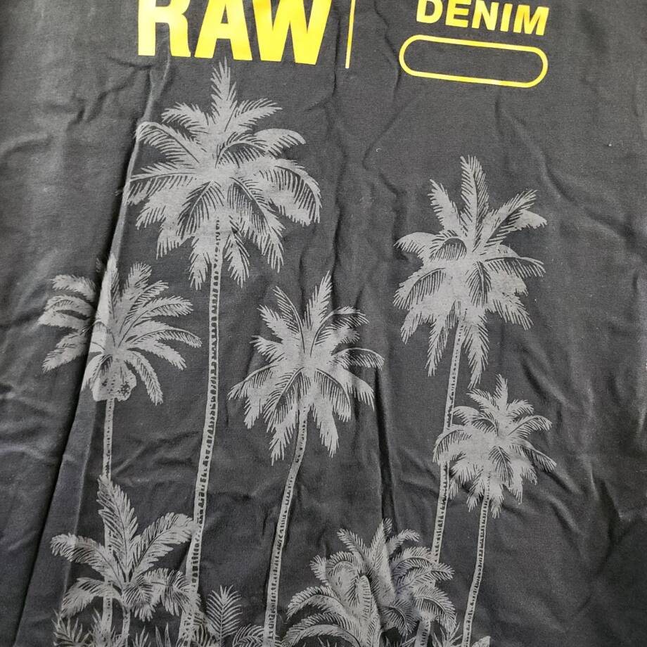 G-Star Raw Palm Originals Regular-Fit Logo Graphic T-Shirt Mens L Black Pullover