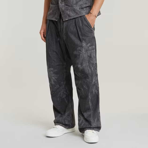 G-STAR RAW Palm Print Loose Relaxed Fit Jeans Men's 29/32 Faded Acero Gray Denim
