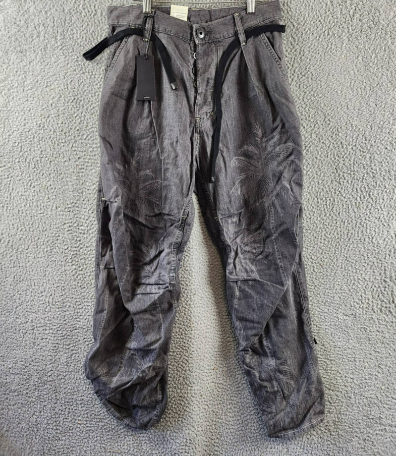 G-STAR RAW Palm Print Loose Relaxed Fit Jeans Men's 29/32 Faded Acero Gray Denim