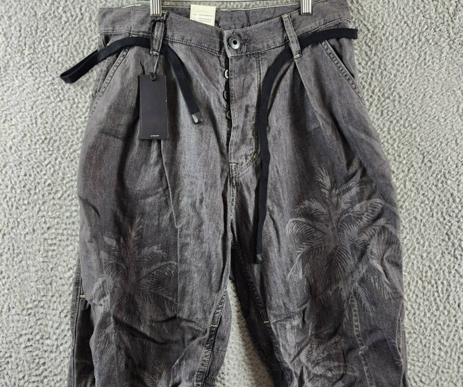 G-STAR RAW Palm Print Loose Relaxed Fit Jeans Men's 29/32 Faded Acero Gray Denim