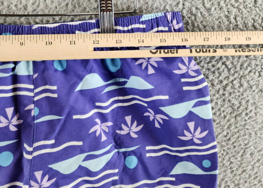 Columbia Sandy River II Printed Mid-Rise Shorts Women's M Purple Lotus Pull On