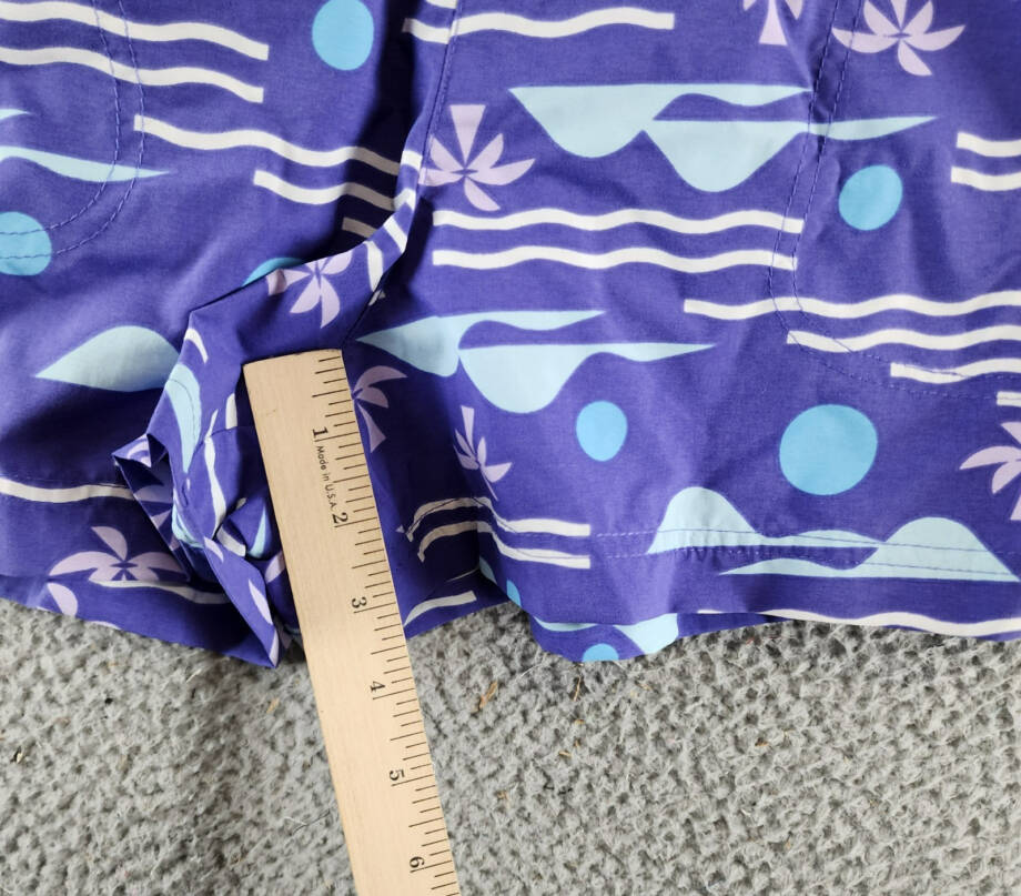Columbia Sandy River II Printed Mid-Rise Shorts Women's M Purple Lotus Pull On