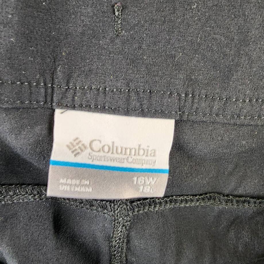 Columbia Plus Size Anytime Outdoor Capri Pants Women's 16W Charcoal Pull On