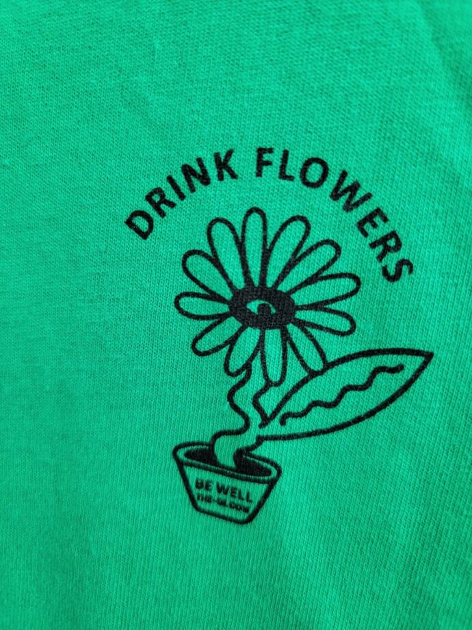 Gildan Live a Joyful Life Graphic Crewneck T-Shirt Women's L Green Short Sleeve