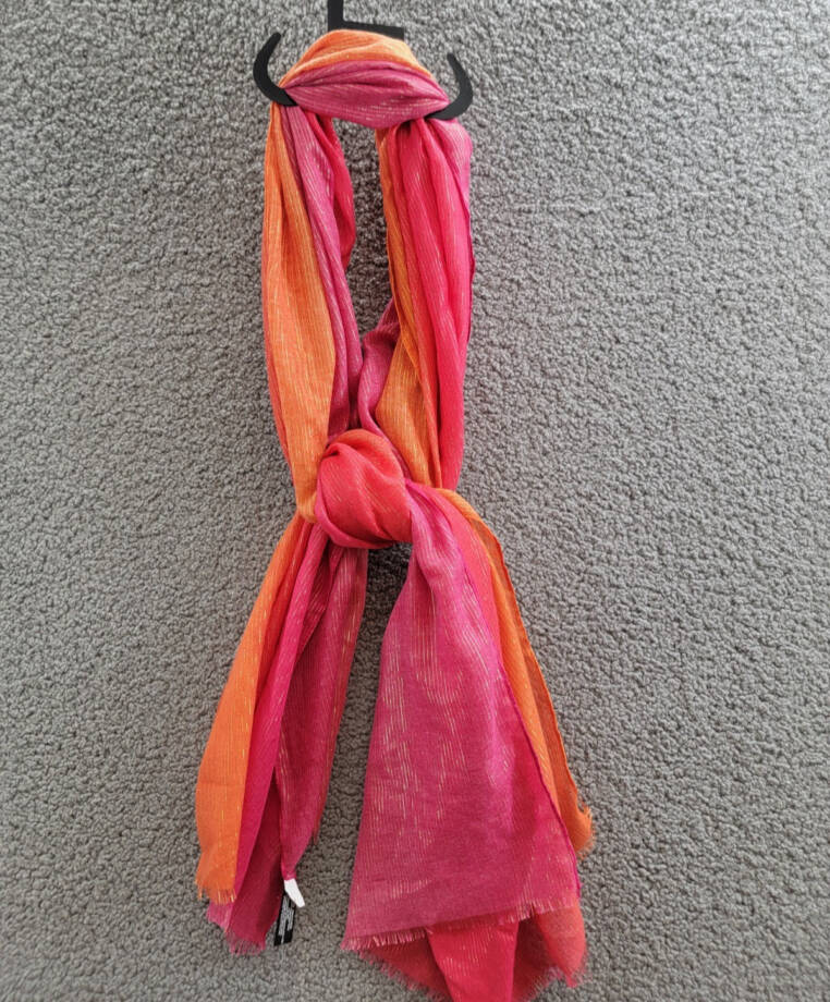 I.N.C. International Concepts Ombré Metallic Scarf Women's One Size Sunset