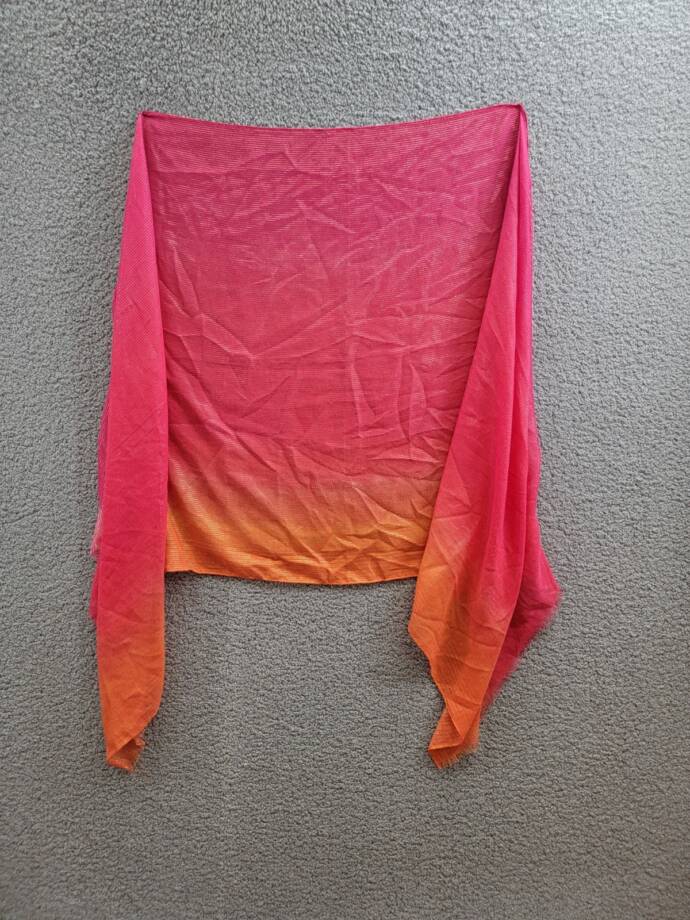I.N.C. International Concepts Ombré Metallic Scarf Women's One Size Sunset