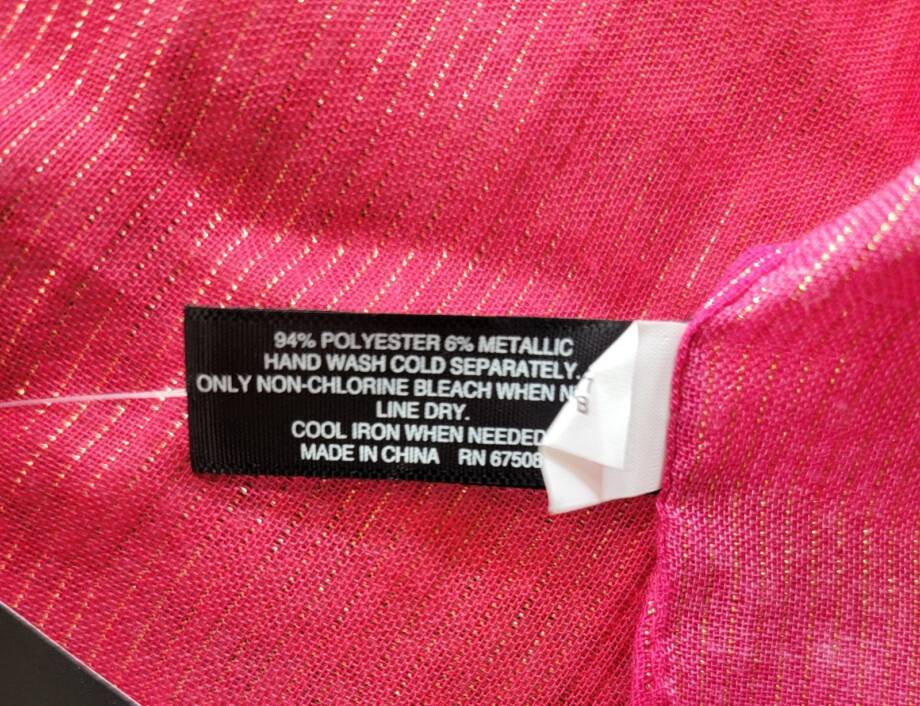 I.N.C. International Concepts Ombré Metallic Scarf Women's One Size Sunset