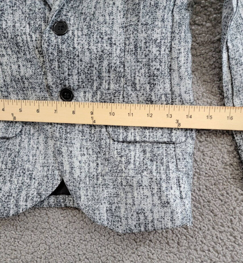 Suitmeister 20's Gangster Jacket Boys - Grey Long Sleeve Button Front Closure M