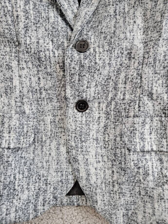Suitmeister 20's Gangster Jacket Boys - Grey Long Sleeve Button Front Closure M
