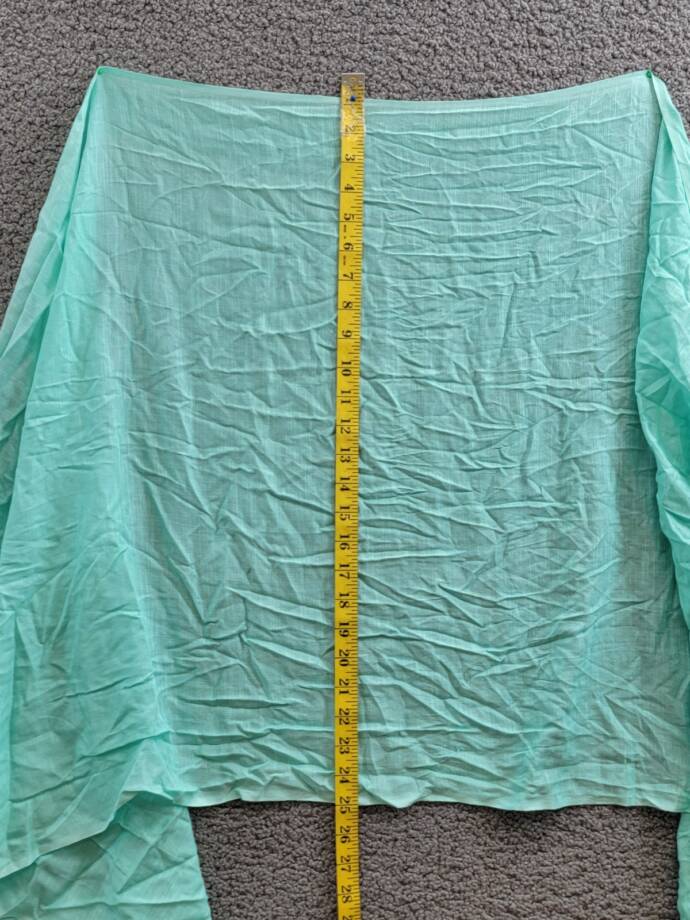 On 34th Soft Sheen Fringe-Trim Scarf Women's One Size Turquoise