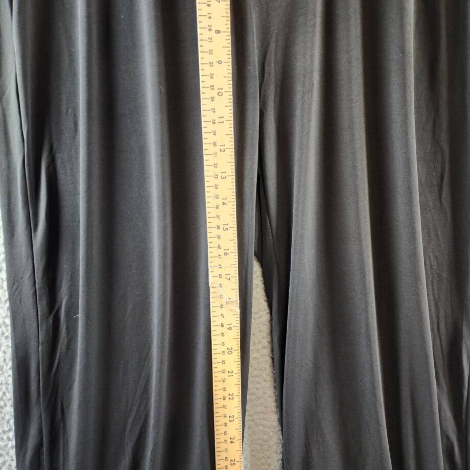 NY Collection Plus Matte Jersey Office Wear Wide Leg Pants Women's 1X Black