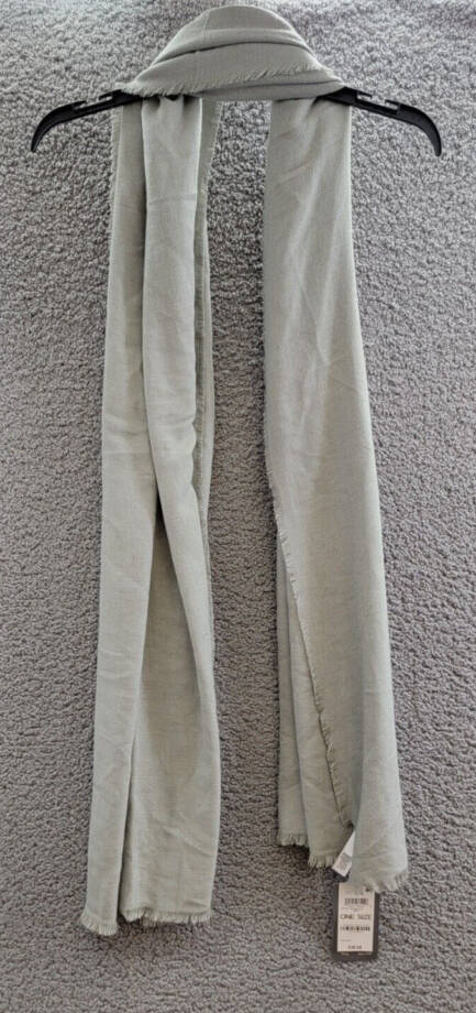 On 34th Solid Supersoft Wrap Scarf Women's One Size Gray~