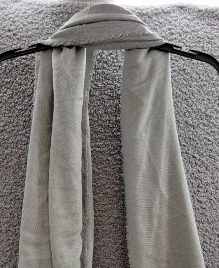 On 34th Solid Supersoft Wrap Scarf Women's One Size Gray~