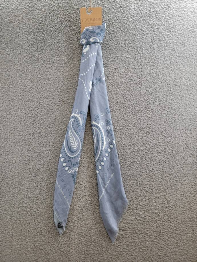 Steve Madden Oversized Paisley Scarf Women's OSFM Denim Printed