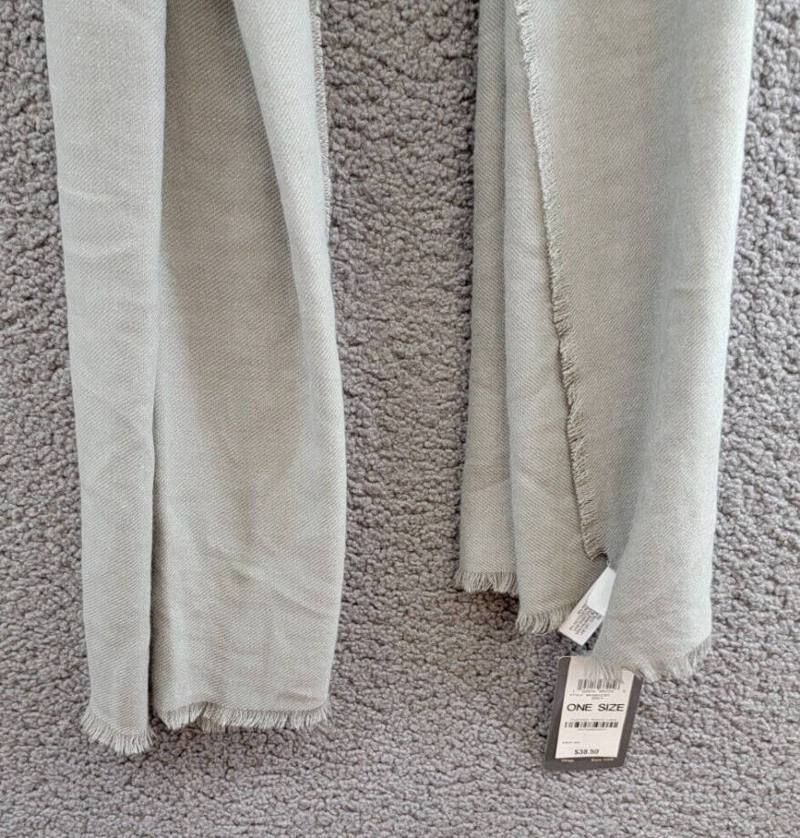 On 34th Solid Supersoft Wrap Scarf Women's One Size Gray~