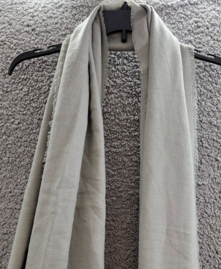 On 34th Solid Supersoft Wrap Scarf Women's One Size Gray~