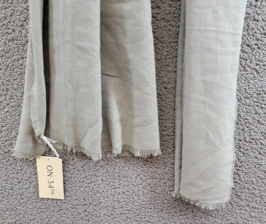 On 34th Solid Supersoft Wrap Scarf Women's One Size Gray~
