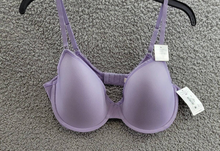 On Gossamer Next to Nothing Micro T-Shirt Underwire Bra Women's 36D Daybreak