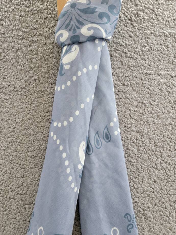 Steve Madden Oversized Paisley Scarf Women's OSFM Denim Printed