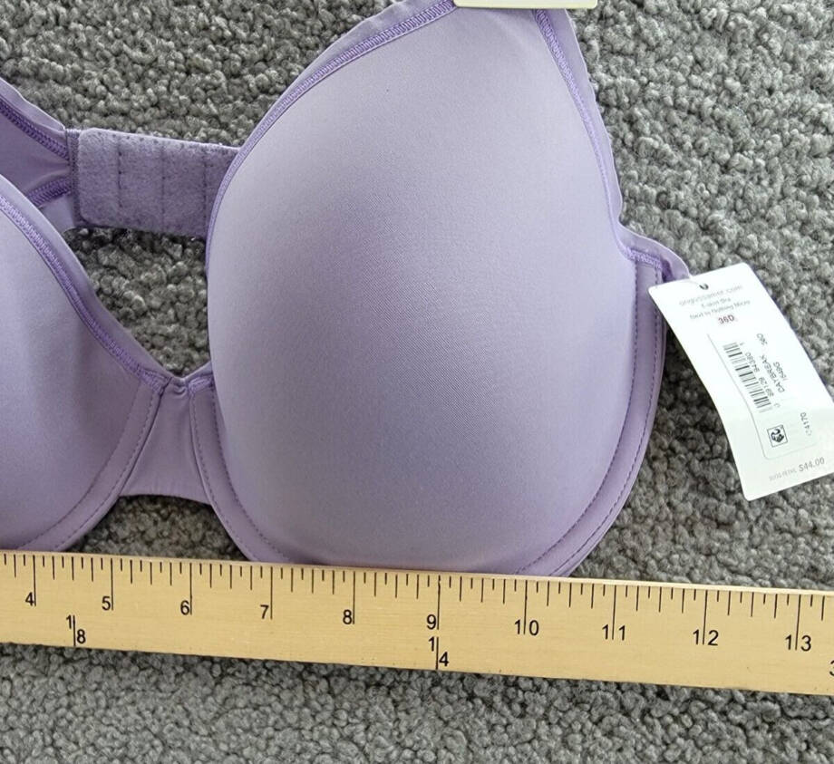On Gossamer Next to Nothing Micro T-Shirt Underwire Bra Women's 36D Daybreak