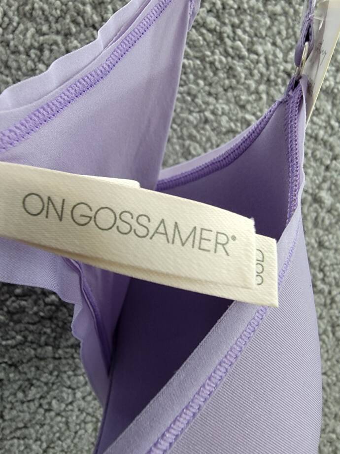 On Gossamer Next to Nothing Micro T-Shirt Underwire Bra Women's 36D Daybreak