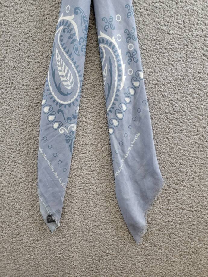 Steve Madden Oversized Paisley Scarf Women's OSFM Denim Printed