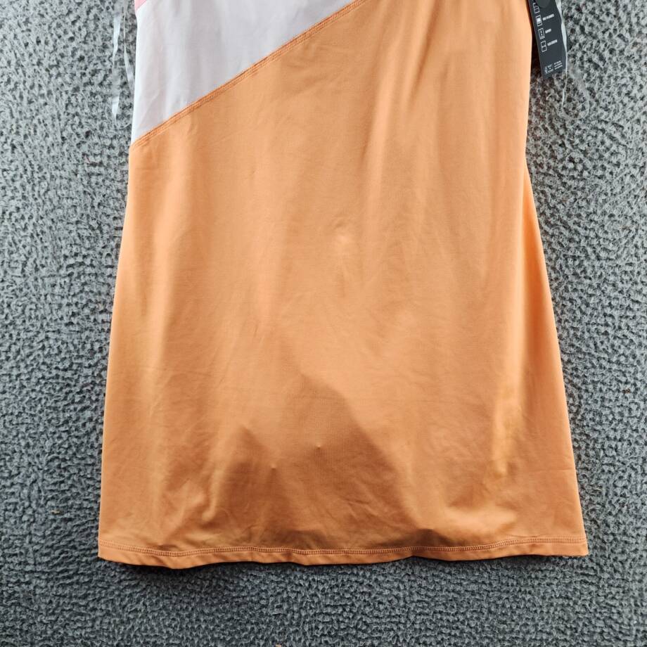 ID Ideology Colorblocked Performance Dress Women's S Melon Sorbet Multi Pullover