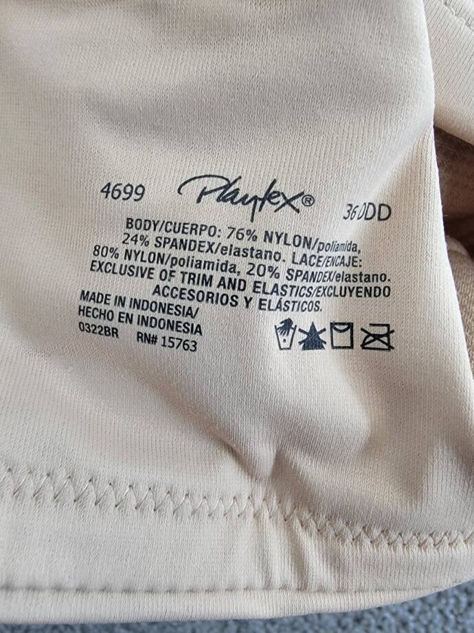 Playtex 18 Hour® Bounce Control Convertible Wireless Bra Women's 36DDD Taupe