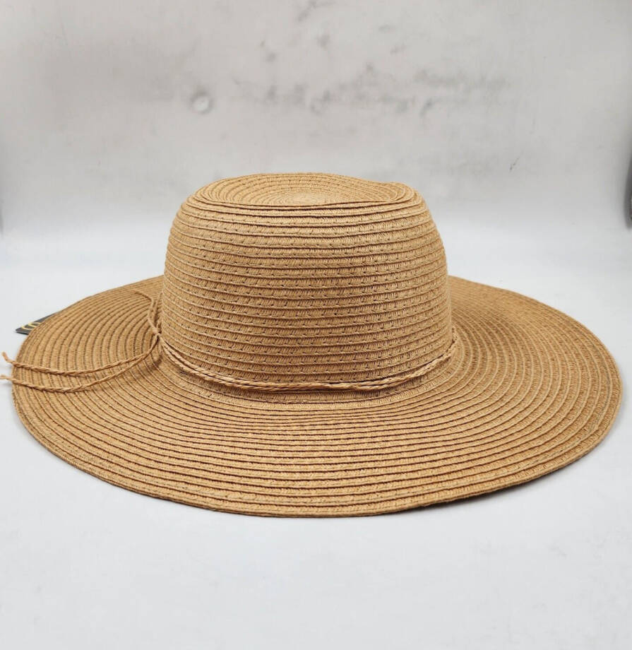 Style & Co Packable Paper Floppy Hat Women's One Size Tan