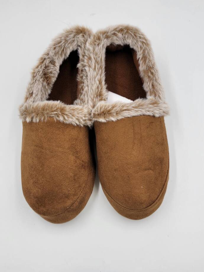 Isotoner Signature A-Line Eco Comfort Slippers Women's L 8-9 Cognac Slip On