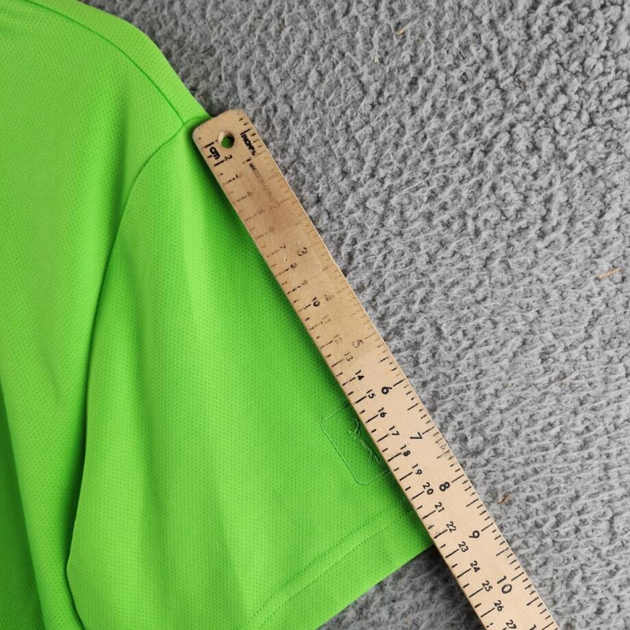 PGA Tour Airflux Mesh Golf Short Sleeve Polo Shirt Men's M Green Flash Pullover