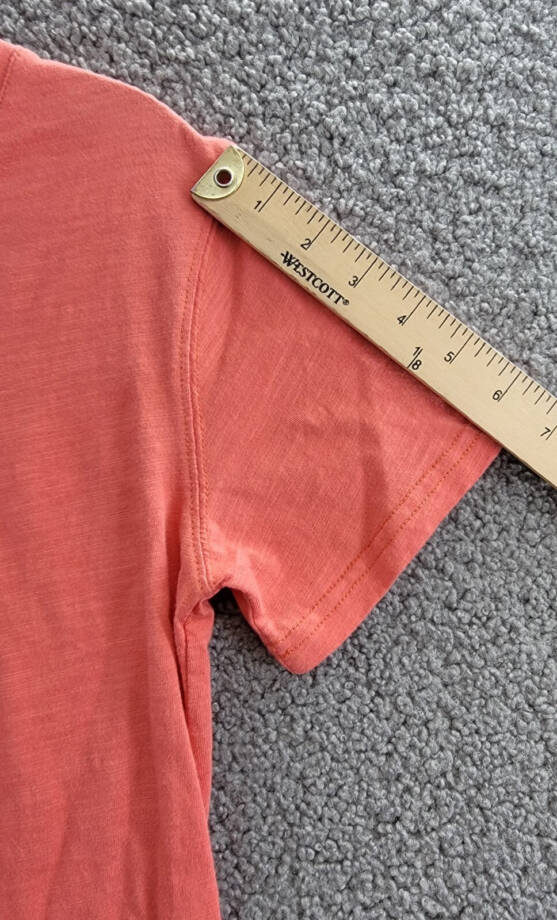 Appaman Day Party Henley Tee Boys 14 Coral Solid Short Sleeve Button Closure