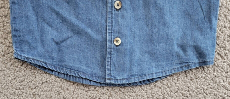 Miles The Label Chambray Short Sleeve Shirt Toddler Boys' 2Y Blue Dusty Collared