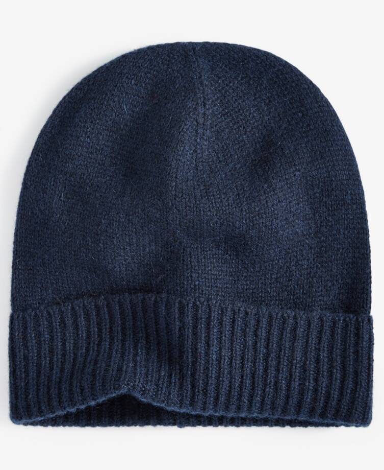 Charter Club 100% Cashmere Cuffed Beanie Women's One Size Admiral Navy