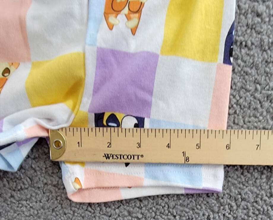 Bluey Graphic Print Sleep Shorts Toddler Girls 3T Multicolor Elastic Waist