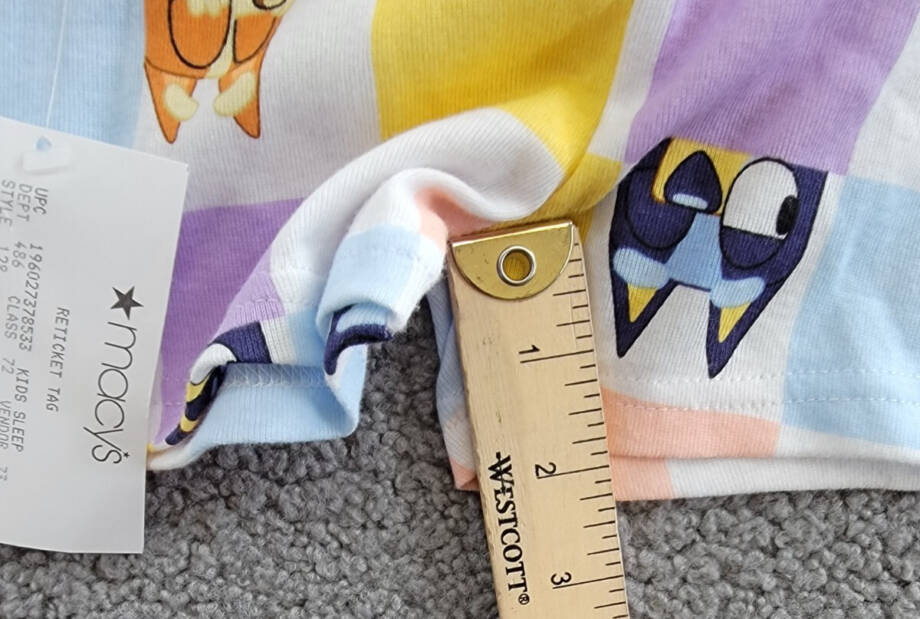 Bluey Graphic Print Sleep Shorts Toddler Girls 3T Multicolor Elastic Waist