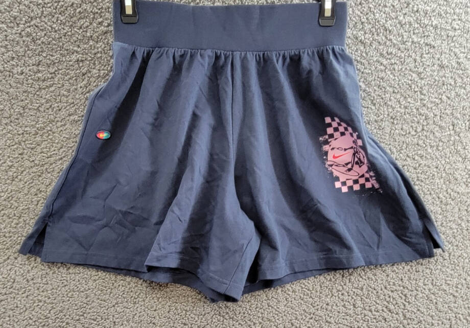 Nike Sportswear Pull-On Jersey Shorts Big Girls L Thunder Blue Elastic Waist