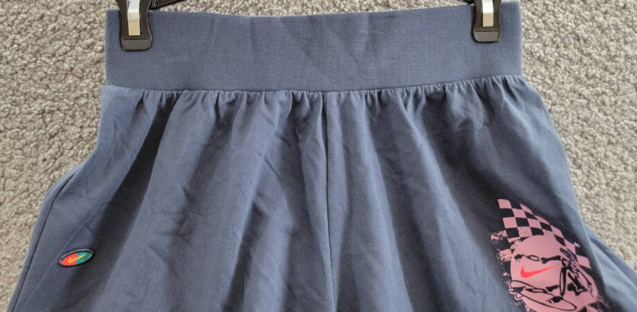 Nike Sportswear Pull-On Jersey Shorts Big Girls L Thunder Blue Elastic Waist