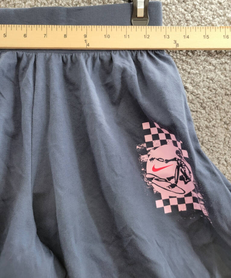 Nike Sportswear Pull-On Jersey Shorts Big Girls L Thunder Blue Elastic Waist