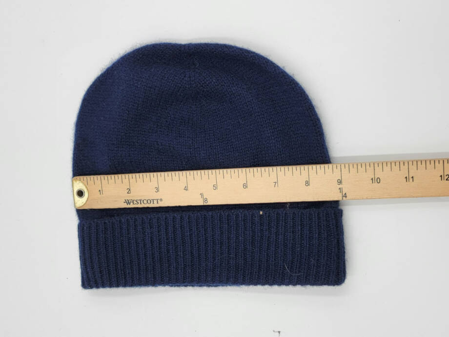 Charter Club 100% Cashmere Cuffed Beanie Women's One Size Admiral Navy