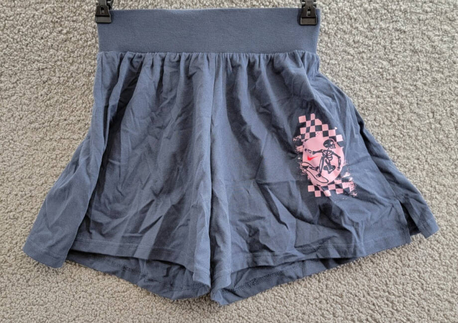 Nike Sportswear Pull-On Jersey Shorts Big Girls M Thunder Blue Elastic Waist