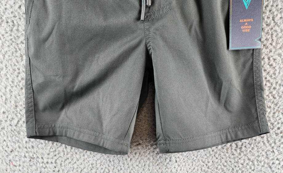 Univibe Cobalt Pull-On Shorts Big Boys S Gunmetal Elastic Drawstring Waistband