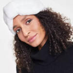 I.N.C. International Concepts Faux-Fur Bow Headband Women's White