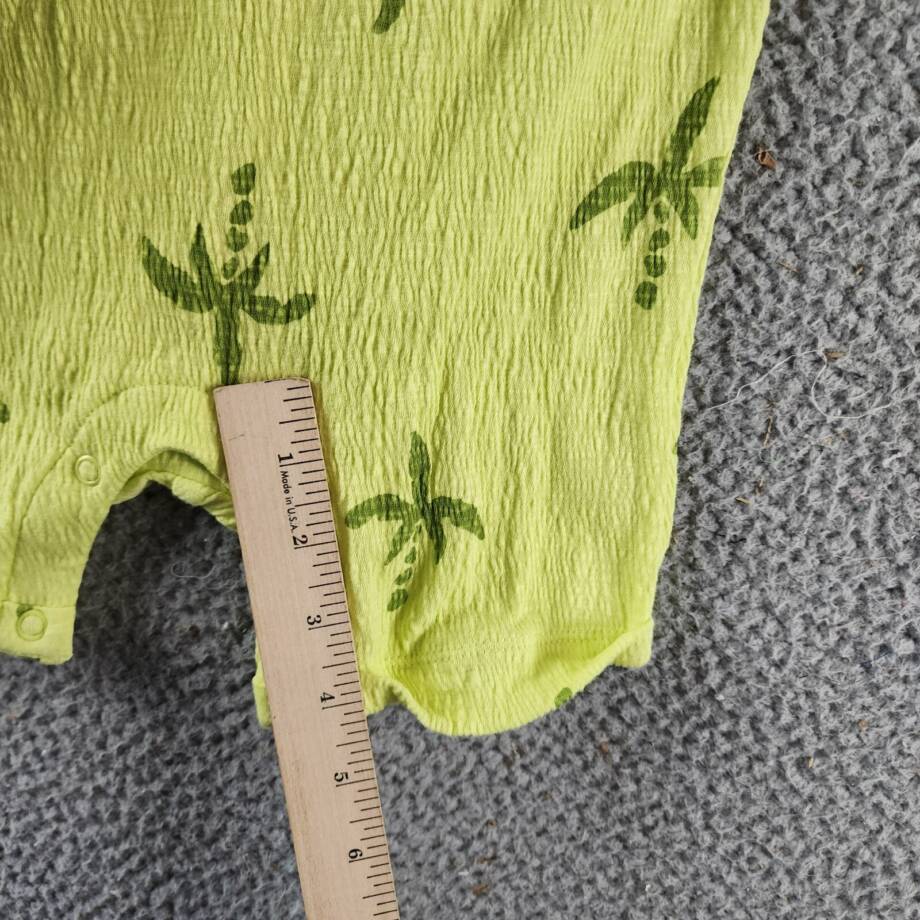 First Impressions Large Palm Henley Romper & Hat Set Baby Boys 18M Citrus Fruit